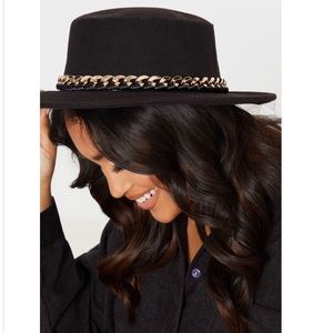 BRAND NEW!!!!! Black Chain Trim Bowler Hat!!!! 🎩